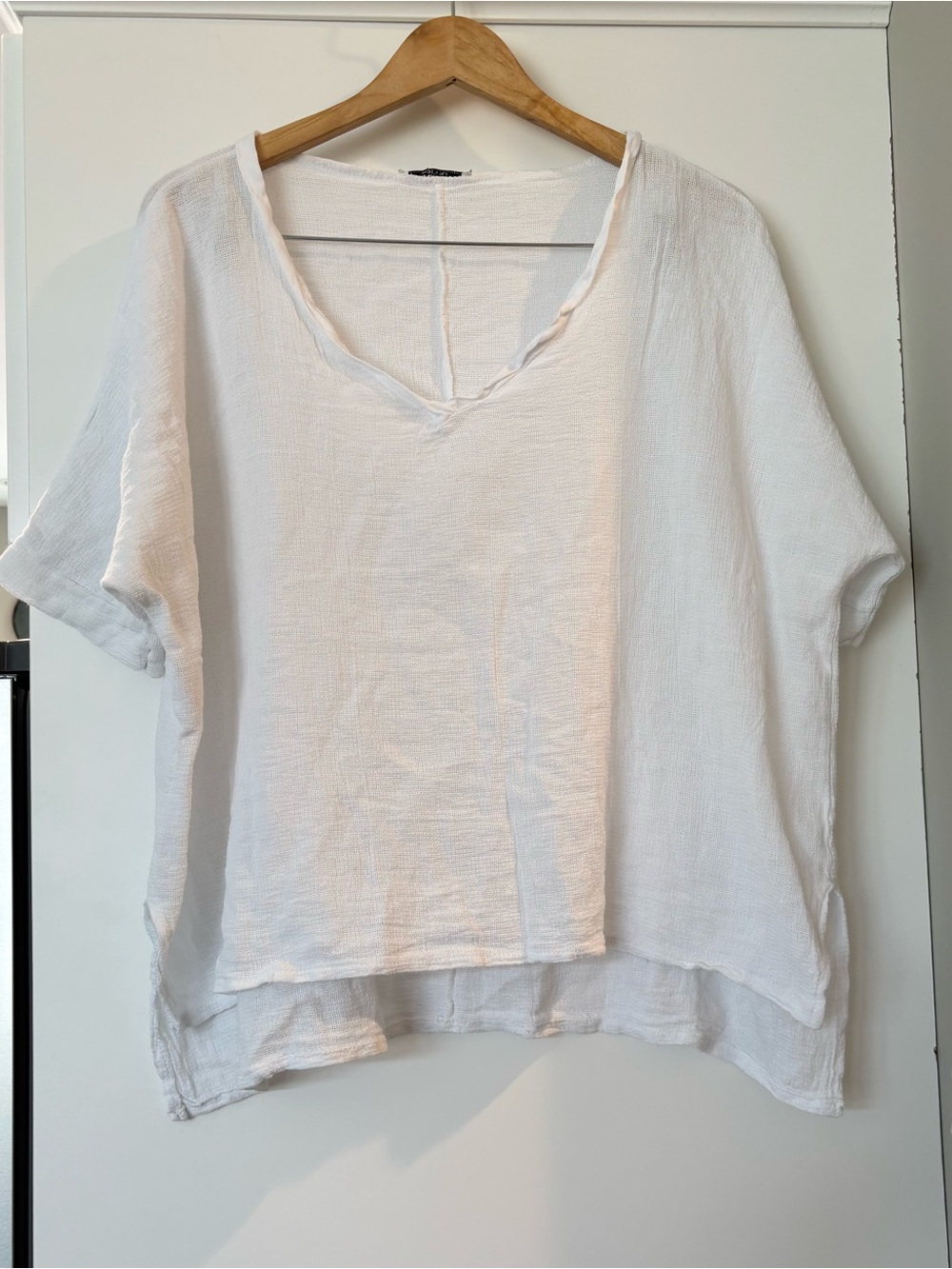 Meo Meli cotton & linen oversized blouse made in Italy size L new without tags!